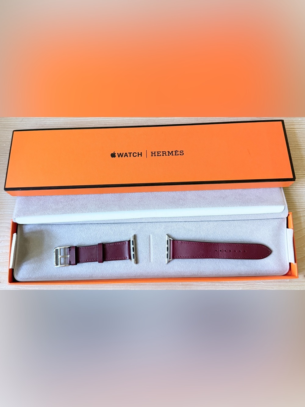 Hermès Rouge H Apple Watch Band - 41mm